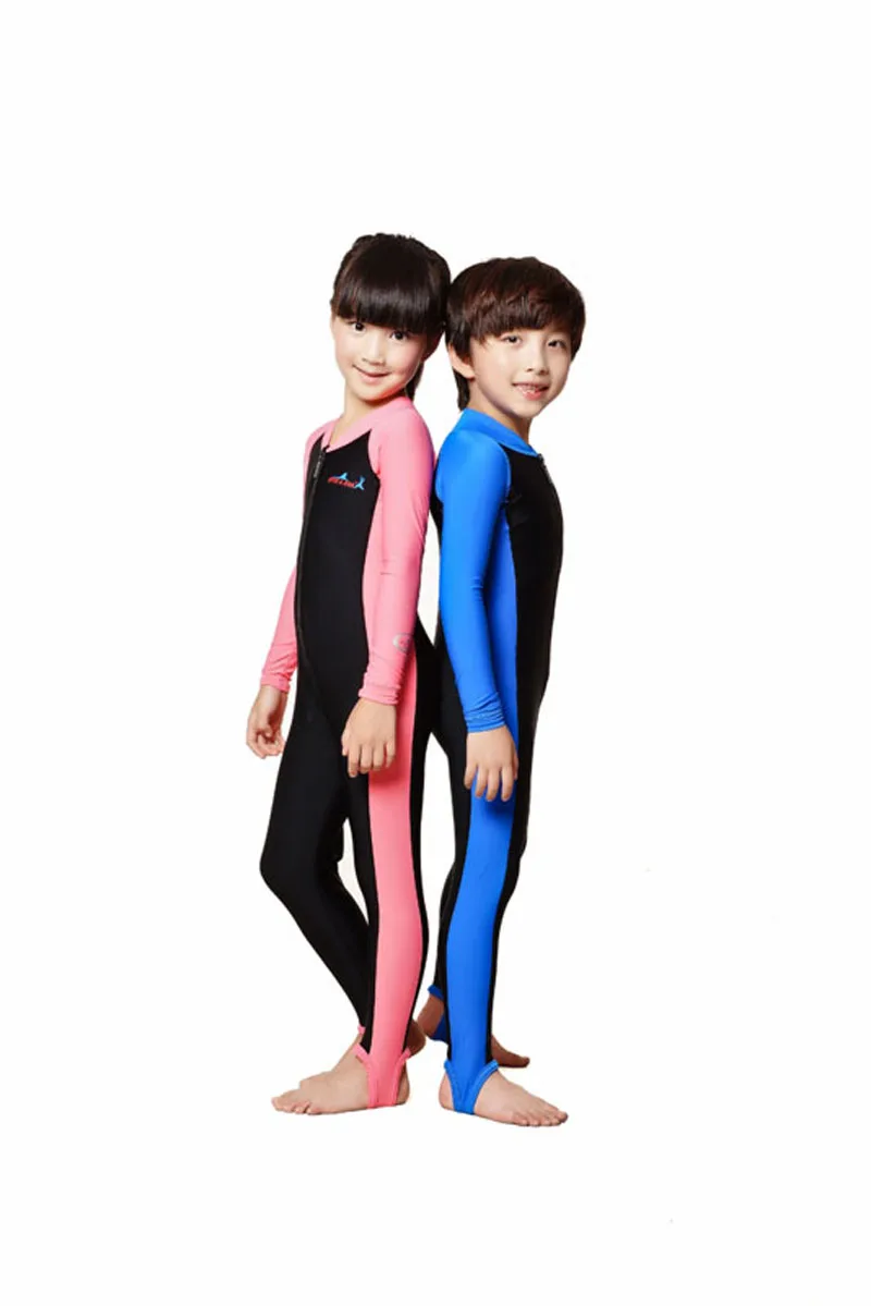 LS-C02-3 Child Kids Full Cover Swimwear Dive Skin Stinger Suit Sun Protection Wetsuit Jump Suits