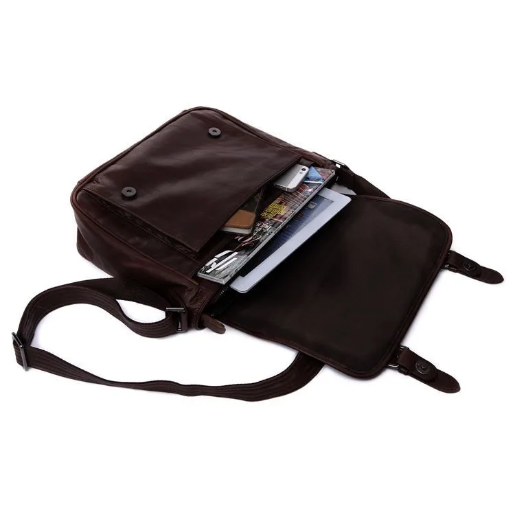 7-real leather men messenger bags