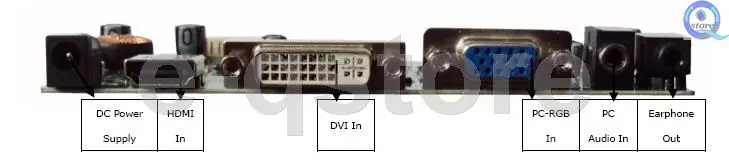 LCD Controller Driver Monitor board Kit for LTN101AT03 LED Panel HDMI-compatible+DVI+VGA+Audio