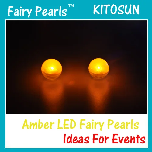 Amber Color Fairy Pearls
