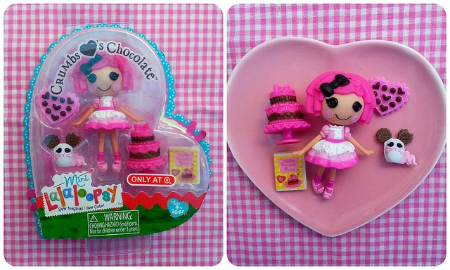 Lalaloopsy Mini Crumbs Loves Chocolate Doll Pet & Accs  Complete Set  Lot L572 