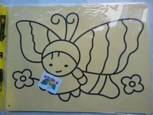 10pcs/lot, Color Sand art art painting set kit for children,WHOLESALE