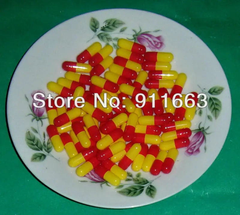 1# red-yellow gelatin empty capsules