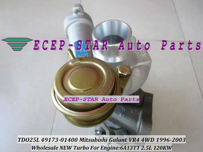 Mitsubishi Galant VR4 4WD 1996-03 6A13TT 2.5L TDO25L 49173-01400 turbocharger (1)