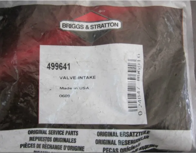 INTAKE VALVE BRIGGS&STRATTON 499641 3