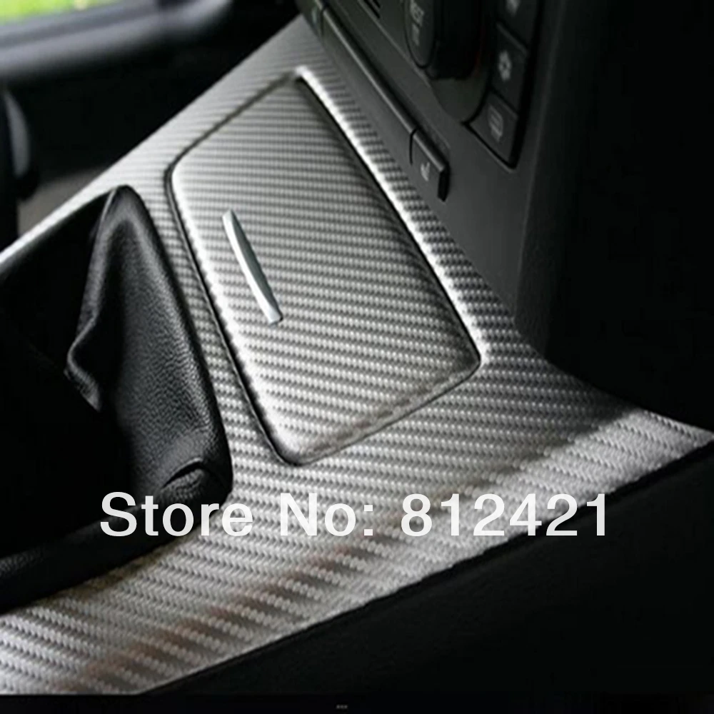 silver gray carbon fiber wrapping