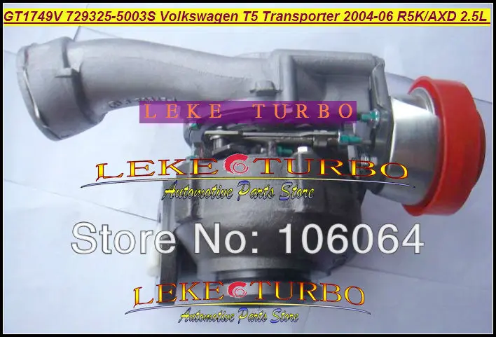 GT1749V 729325-5003S Turbocharger for VOLKSWAGEN T5 Transporter R5K AXD 2.5L 130HP 2004-2006 TURBO (1)