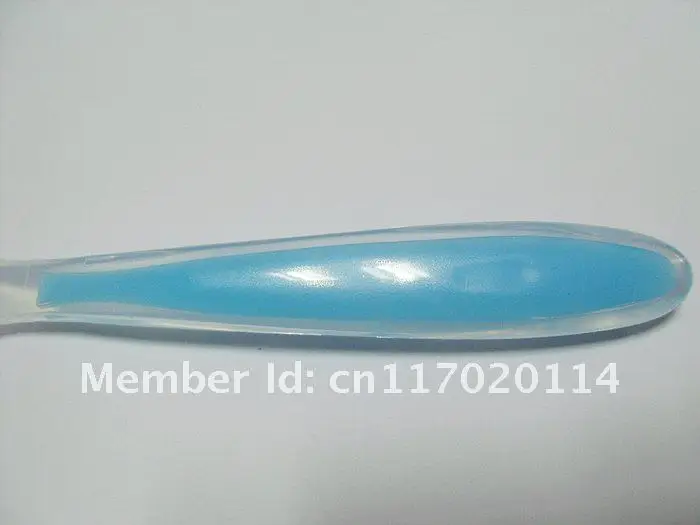 (Wholesale) DHL Free shipping, 40pcs New Soft Silicone Baby Feeding Spoon, Silicone Spoon, Silicone Baby Spoon
