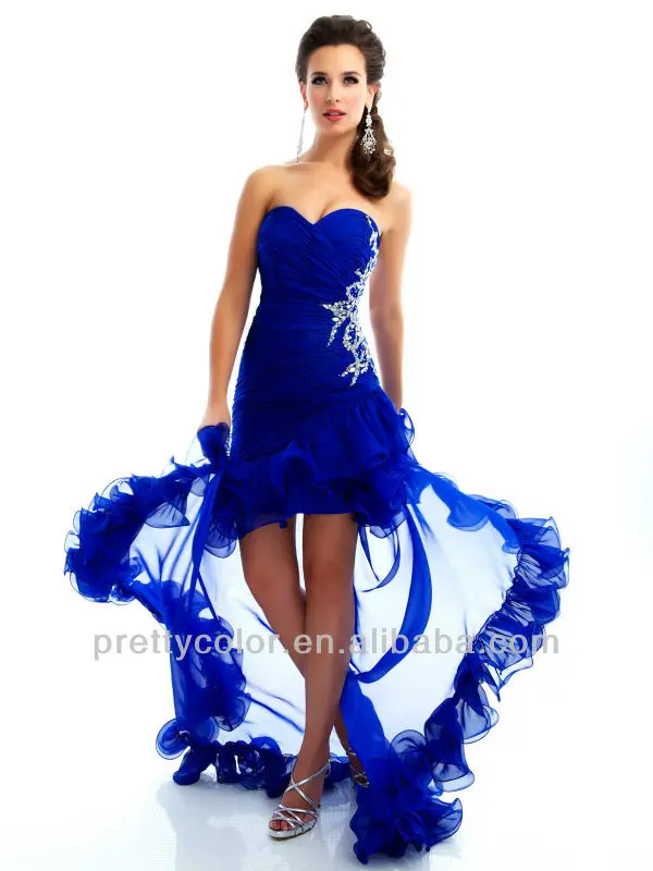 Royal Blue High Low Dress
