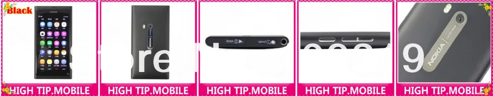 unlocked original Nokia N9 GSM touch screen cell phone 3G WIFI 8MP camera mobile phone Refurbished free shipping1 year warranty buy refurbished iphone