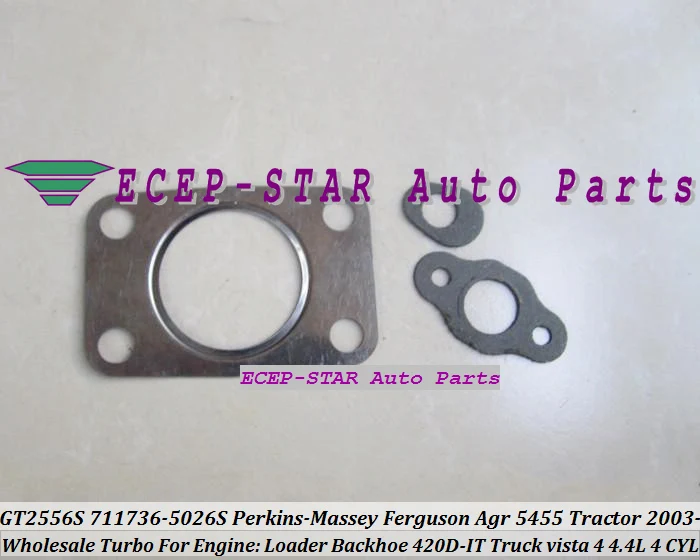 - GT2556S 711736-5026S 711736-0026 2674A226 Turbocharger For Perkins-Massey Ferguson Agricultural 5455 Tractor 2003- Loader Backhoe 420D-IT Truck vista 4 4.4L 4 CYL - (5)