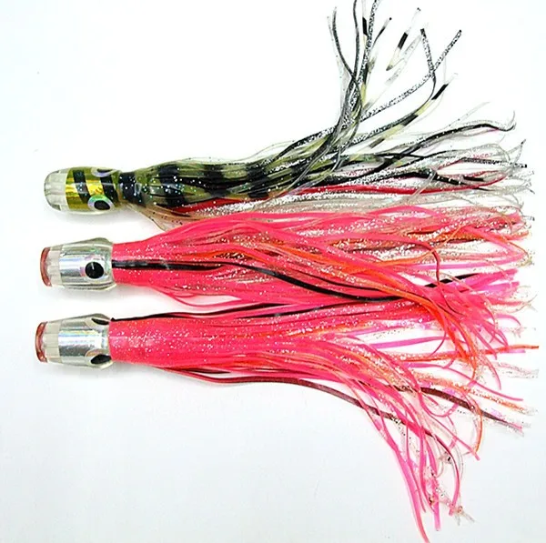 Equipamento de Pesca Jogo de Pesca ao Corrico Isca de Pesca do Mar Cabeça com Polvo 16 de Polegada Grande Octopus Saia Lure Isca Soft Resina 2 Esporte e Lazer