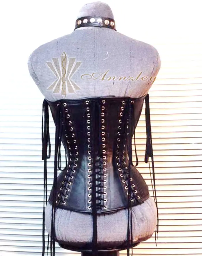 Luxury Top Grain Fully Steel Boned Genuine Leather Waist traing Overbust Corset.jpg_.webp