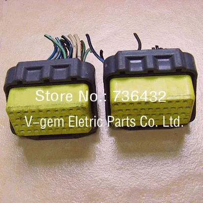 Free shipping! Excavator Computer board socket apply to CAT 312B 320B excavator controller plug cat Excavator parts 