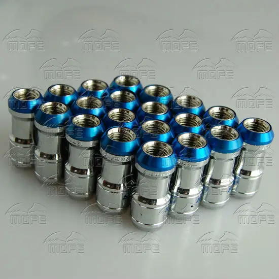 44mm M12 P1.5 P1.25 Steel Volk Formula Racing Conceled Heptagon Racing Car Wheel Lug Nuts Red Blue Gold Rays volk racing-blue (25)