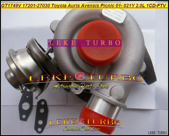 GT1749V 17201-27030 721164-0003 turbo for TOYOTA Auris Avensis Picnic Previa Estima 2001- 021Y 2.0TD 2.0L 1CD-FTV 115HP turbocharger (4)