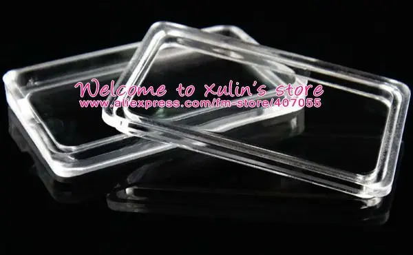 Rectangle transparent plastic box