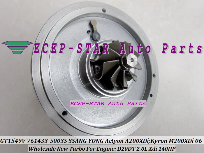 Turbo CHRA Cartridge Turbocharger Core GT1549V 761433-5003S 761433 A6640900880 SSANG YONG Actyon A200XDi Kyron M200XDi 2.0L Xdi 2006- D20DT 140HP (5)