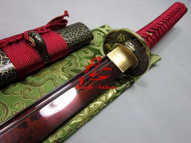 Clay tempered adsorb tungsten blade dragon tsuba katana sword battle ready sharp 