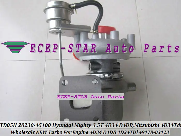 TD05H TD05H-14G 49178-03123 28230-45100 Turbo Turbocharger For Hyundai Mighty 3.5ton 4D34 D4DB Mitsubishi 4D34TDi