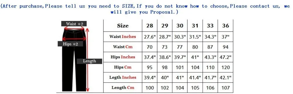 Pants size