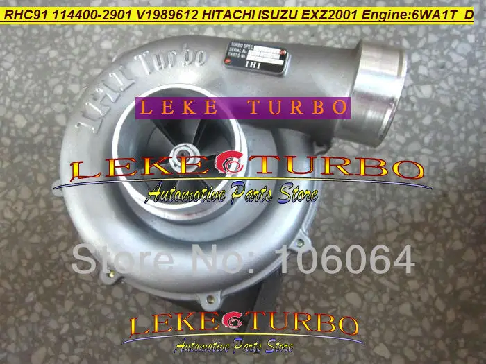 RHC91 114400-2901 V1989612 HITACHI EXZ2001 ISUZU Engine 6WA1T Diesel TURBO (1)
