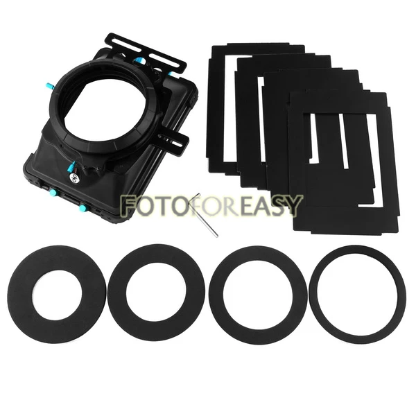 FOTGA DP3000 M2 Pro Matte Box Sunshade with Donuts /& Filter Trays for 15mm Rod DSLR Rig 5D II III 7D 6D D90 GH2