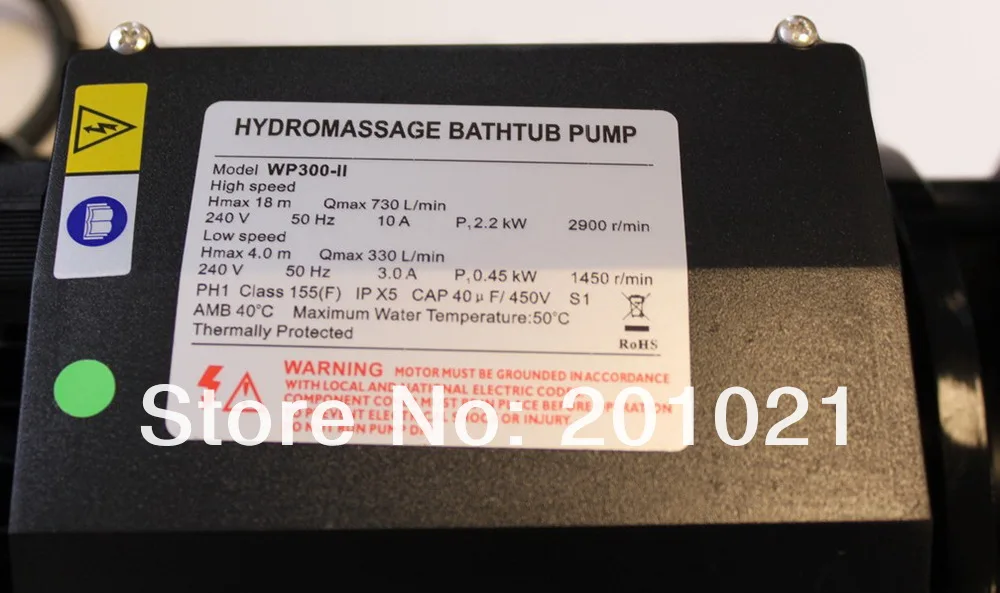 WHIRLPOOL LX WP300-II 2-speed PUMP hot tub spa spas 3HP Waterway replacement 02.jpg