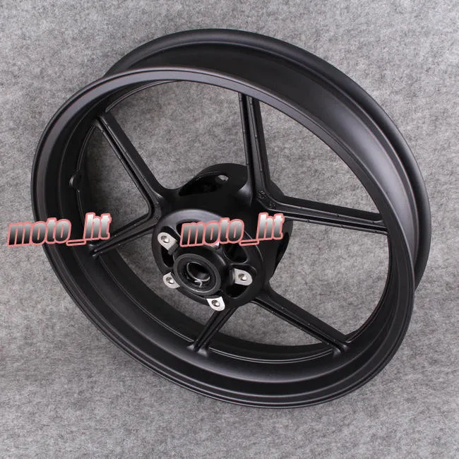 Alloy Front Wheel Rim For Kawasaki 2005-2012 Ninja ZX6R & 2006 2007 2008 2009 Ninja ZX10R Matte Black, Motorcycle Accessories
