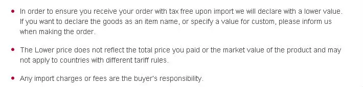 Customs Clearance Information 7