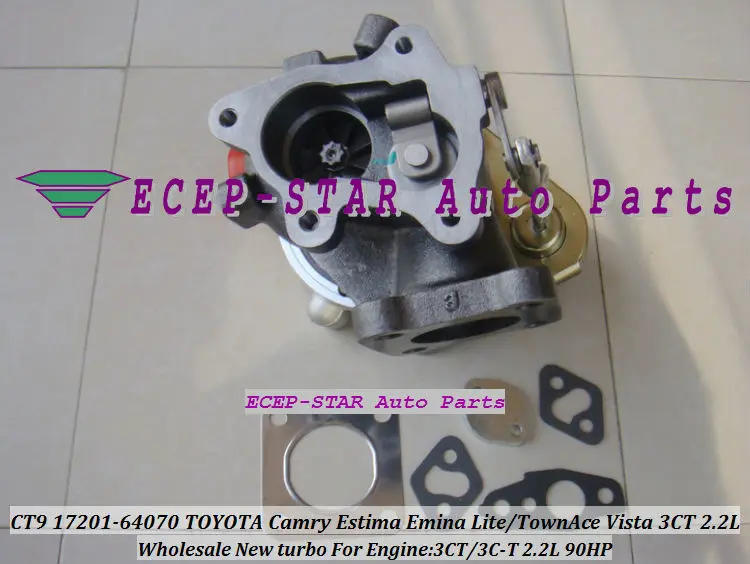 CT9 17201-64070 17201-64071 TURBINE TURBO Fit For TOYOTA Camry Lite TownAce Vista Emina Lucida 3CT 3C-T 2.2L 90HP turbocharger (5)