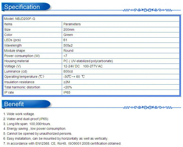 NBJD200F-G specification