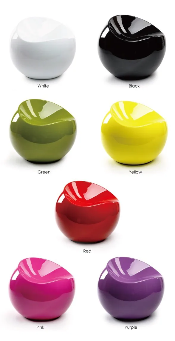 Living room furniture, modern classical samll ball stool, abs apple ... Ball chair finn stone