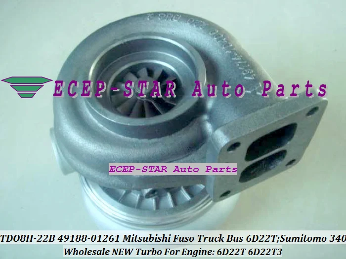 NEW TD08H TDO8H-22B 49188-01261 Turbo Turbocharger For Mitsubishi Fuso Truck Bus 6D22T SUMITOMO 340 Various Engine 6D22T 6D22T3 (1)