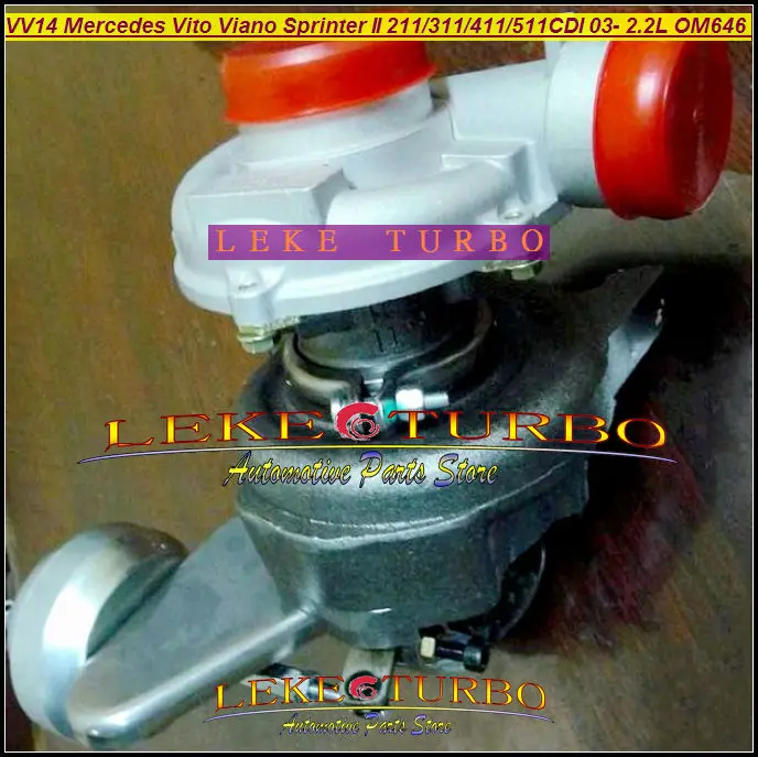 - VF40A132 Mercedes-PKW Sprinter II 311CDI 411CDI 511CDI 2003-09 2.2L OM646 DE22LA VV14 A6460960199 turbocharger (1)