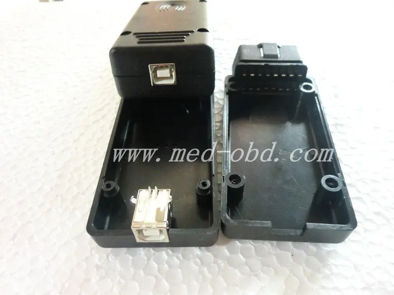 OBD2 Connector J1962m Plug with  enclosure 16pin male connector
