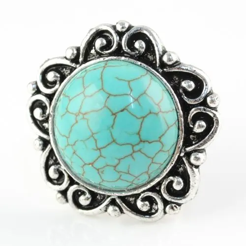 free shipping, ring ,gold wedding rings for women ,flower style turquoise ring ,charm jewelery ,rn-519