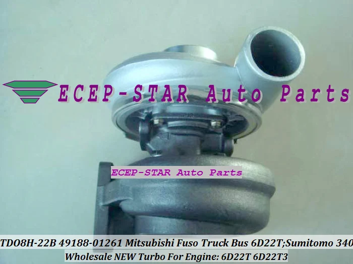 NEW TD08H TDO8H-22B 49188-01261 Turbo Turbocharger For Mitsubishi Fuso Truck Bus 6D22T SUMITOMO 340 Various Engine 6D22T 6D22T3 (3)