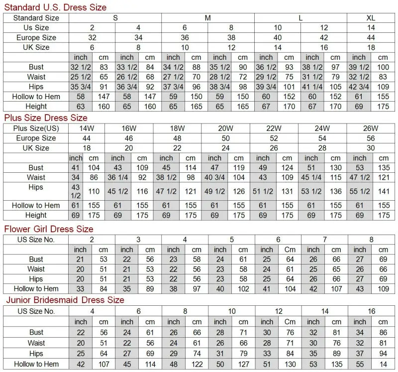 SIZECHART