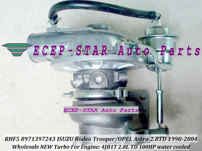 RHF5 VIBR 8971397243 ISUZU Rodeo Trooper OPEL VAUXHALL Astra 2.8TD 100HP 1998-2004 4JB1T turbo 