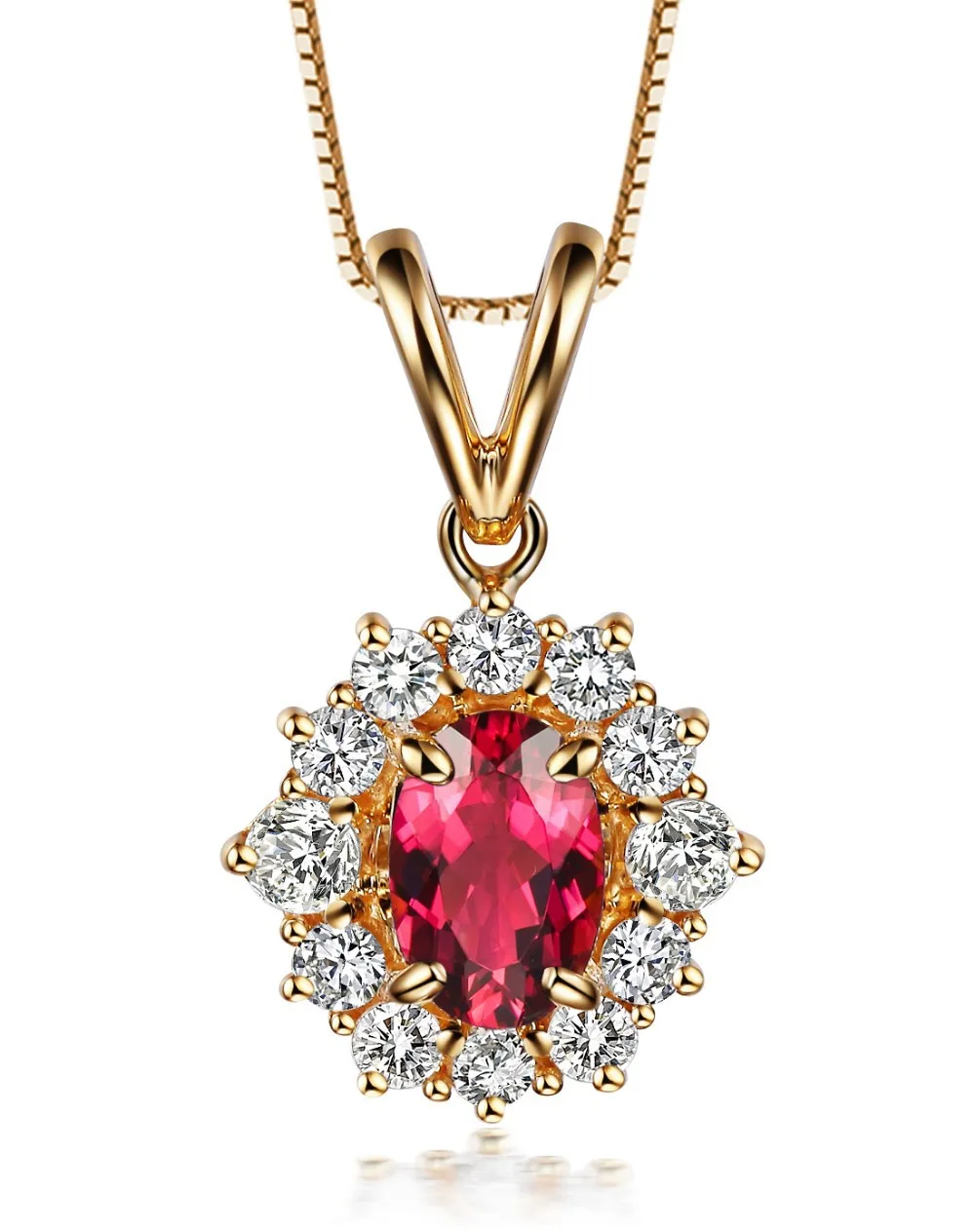 diamond gemstone pendant necklace 1