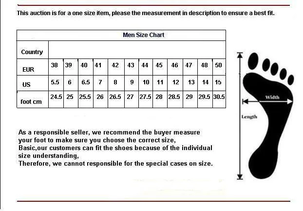 Camel Shoes Size Chart