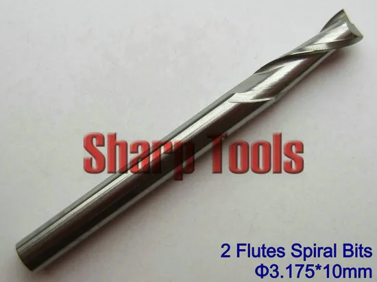 2 flutes spiral bits,engraving carving cutters,free shipping