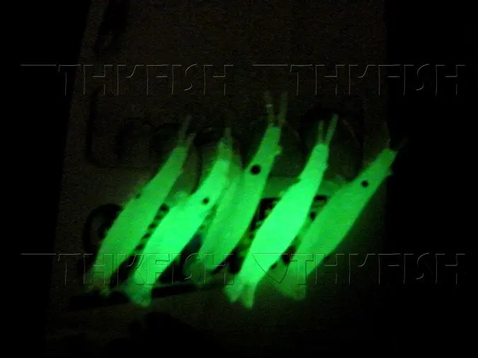 Promotional ! 20Pack(100pcs) Per Lot Saltwater Fishing Rigs Sea Fishing Sabiki Glow Shrimps