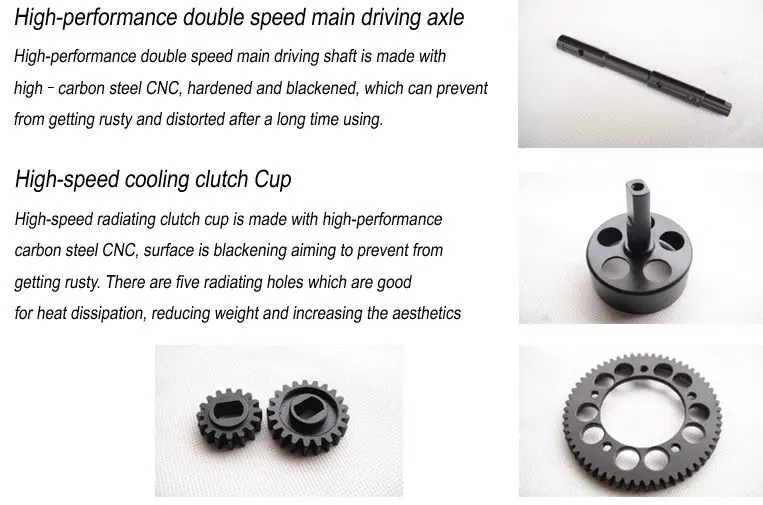 CNC - 2 speed system with alloy gear cover