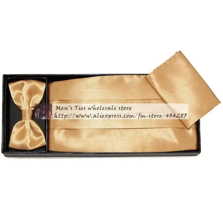 ceremonial belt hanky bow tie Cummerbunds GIFT BOX Girdle tie knots corset waist tape tower paper tapes Pocket square ROLL CARD