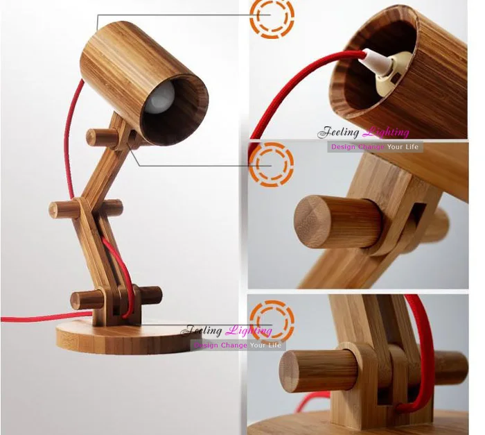 Diy Creative Table Lamp Design Original Wood Table Lamps Modern