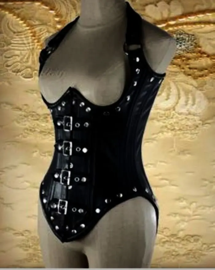 Genuine Cowhide Leather Belt Strap Underbust Corset For Waist  Training  (2).jpg_.webp