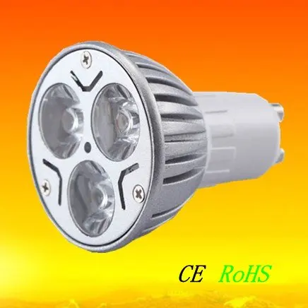 FREE SHIPPING , 9w Epistar LED dimmable GU10 LED Bulbs, 45 degree lens