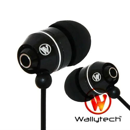 Wallytech WEA-106 Metal earphone Black
